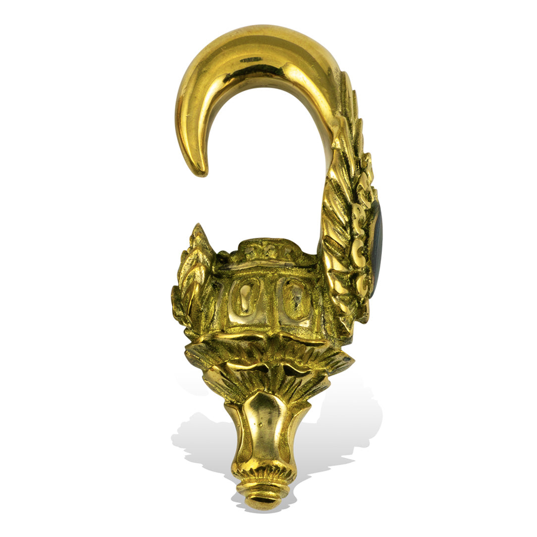 Pharaoh Drops - Brass & Abalone