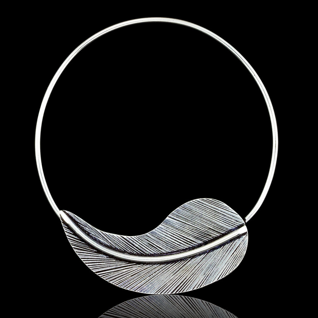 Autumn Leaf Hoops