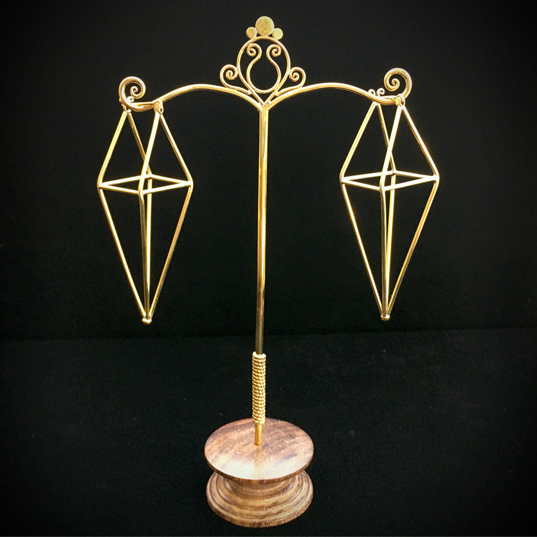 Pyramid Hoops - Brass