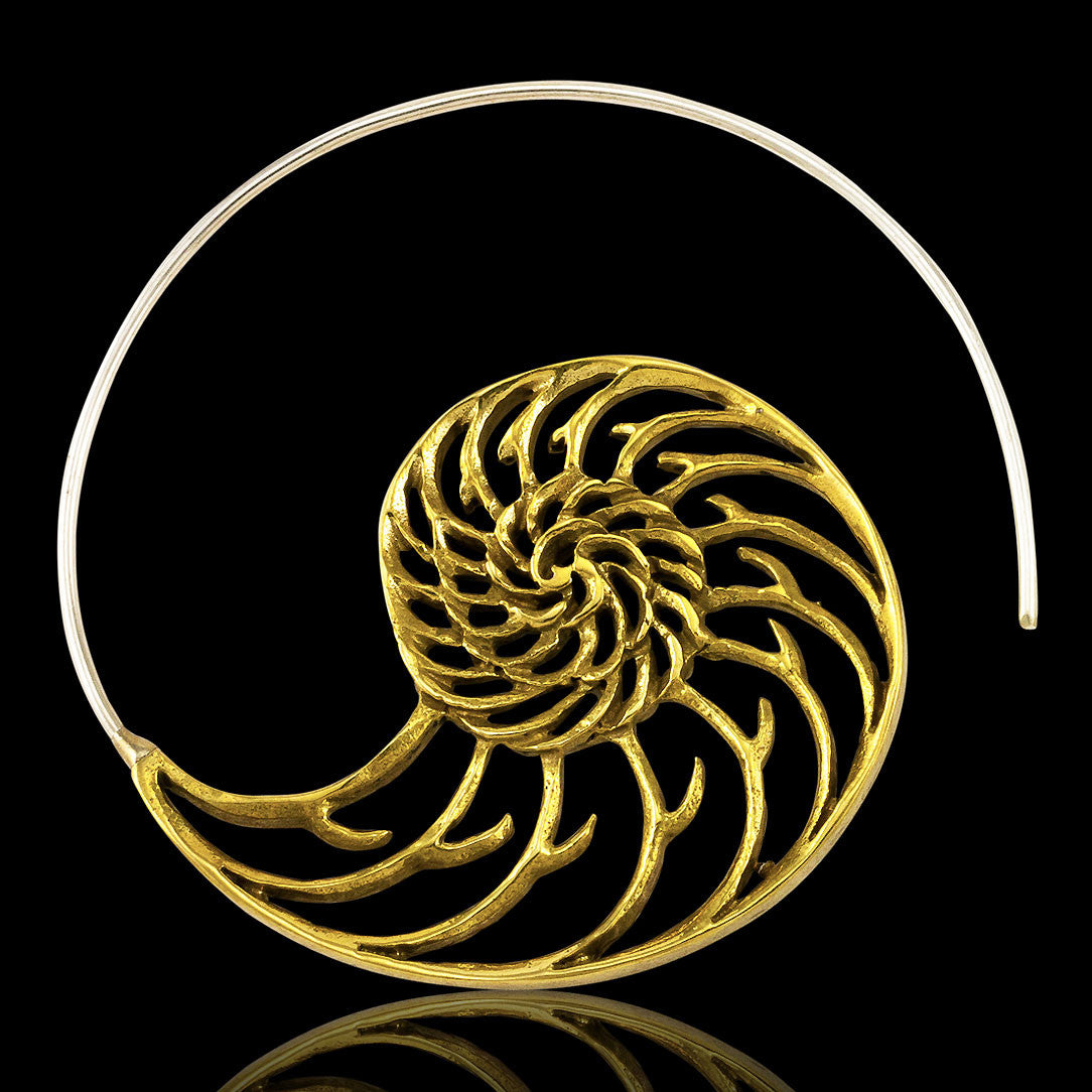 Nautilus Spirals NEW - Silver Posts
