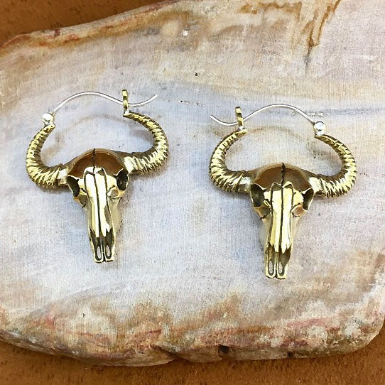 Brass Bulls - Silver Posts