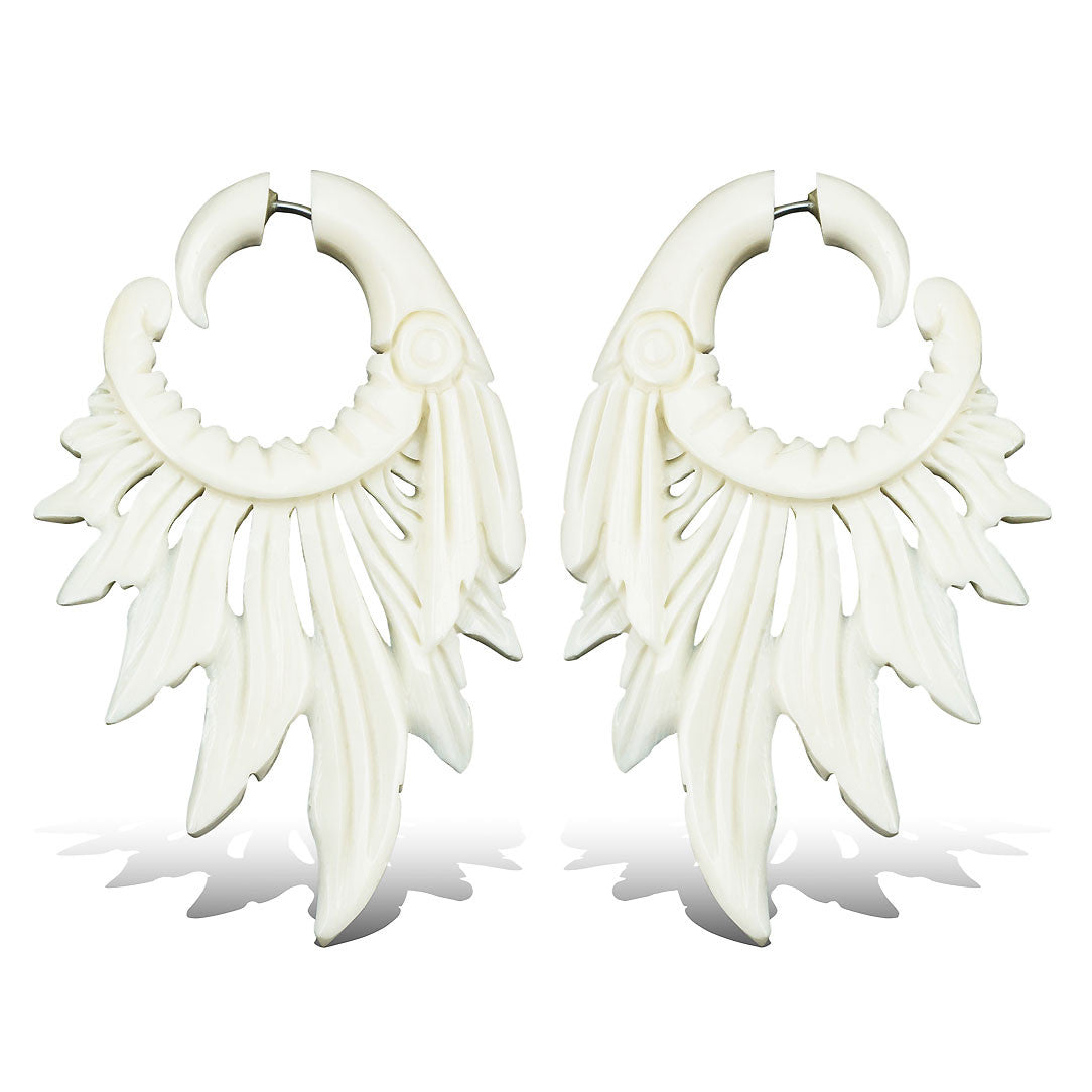 Headdress Feathers - Bone