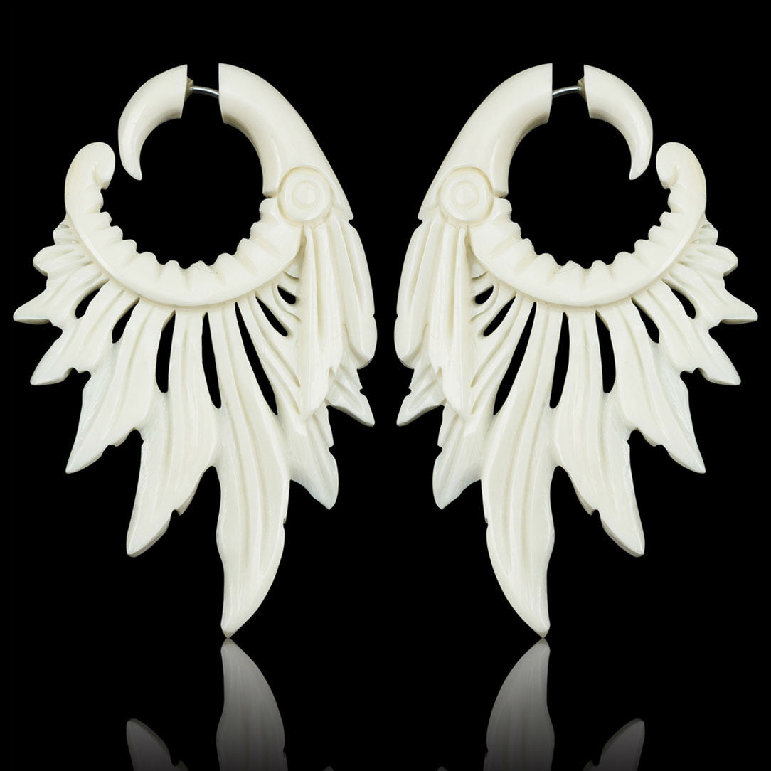 Headdress Feathers - Bone