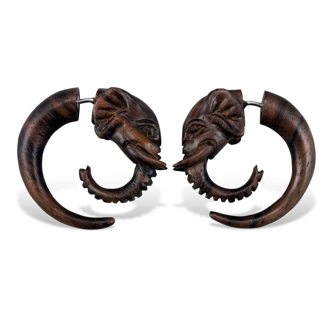 Elephant Spirals - Wood