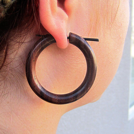 Namaya Hoops - Brown Wood