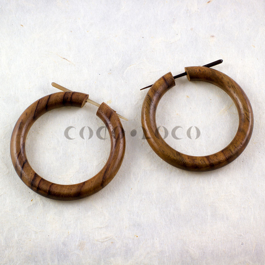 Namaya Hoops - Brown Wood