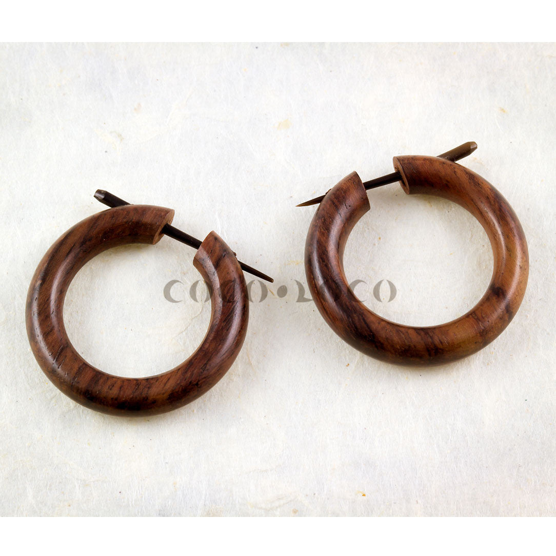 Namaya Hoops - Brown Wood