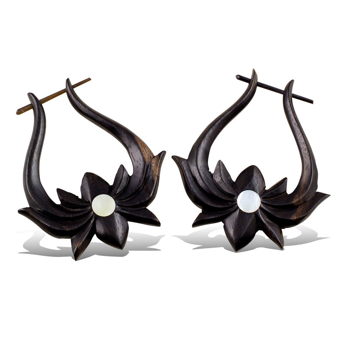 Lotus Hoops with Shell - Wood