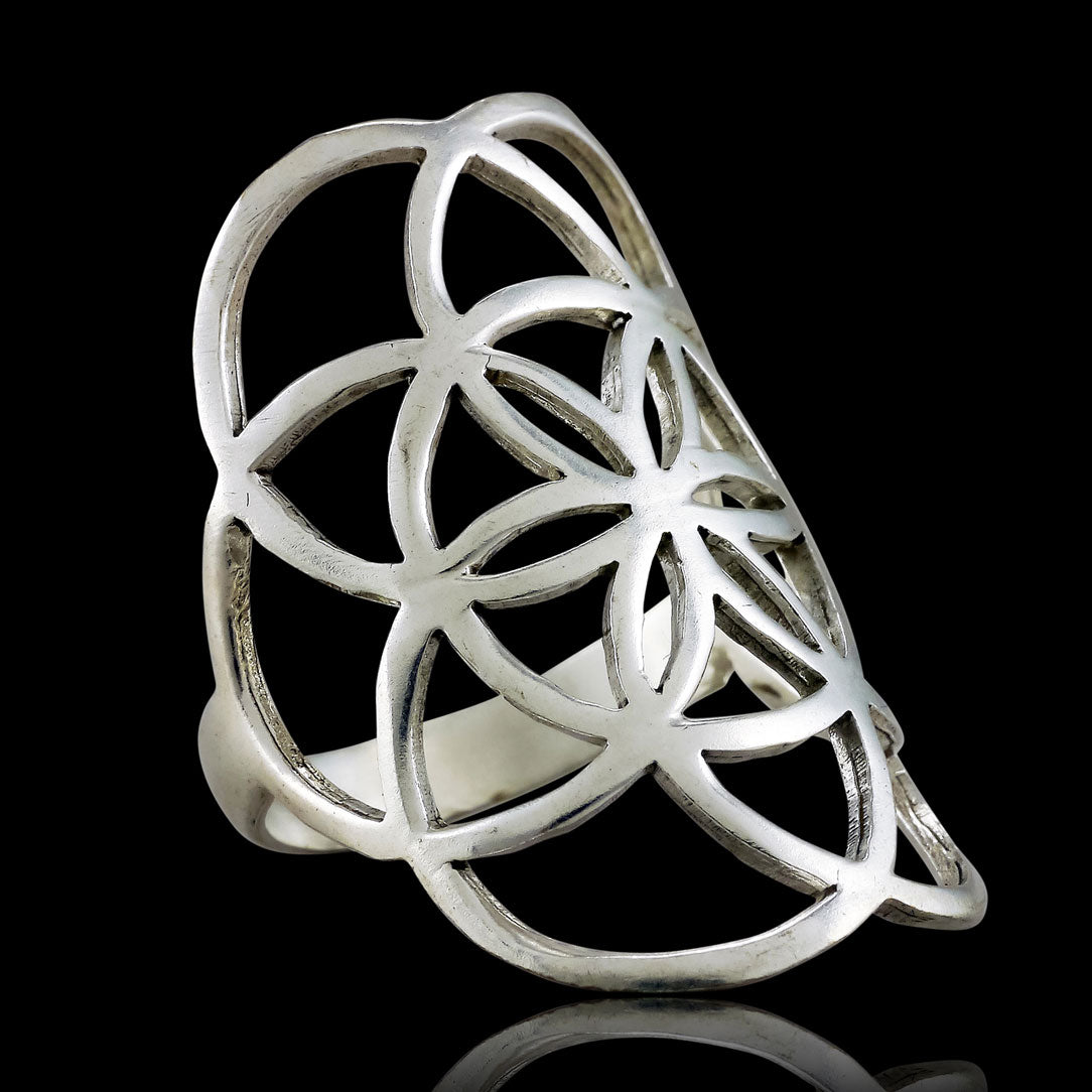 Seed of Life Ring - Silver