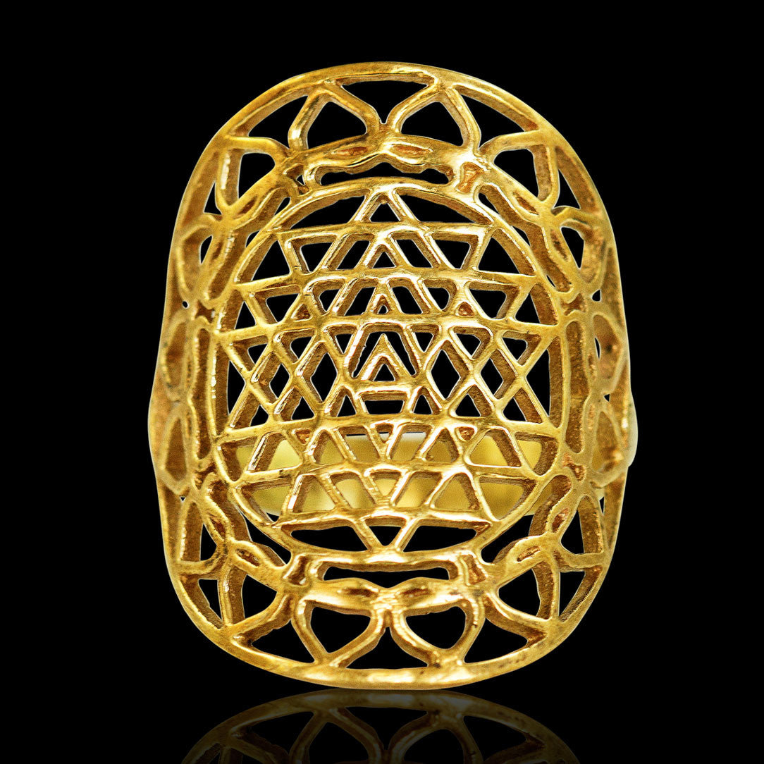 Sacred Mandala Ring - Brass