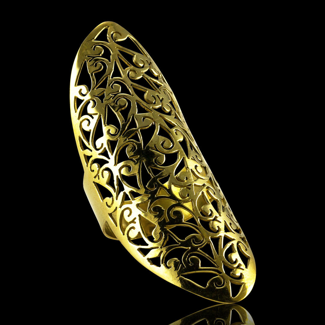 Sacred Vine Ring - Brass