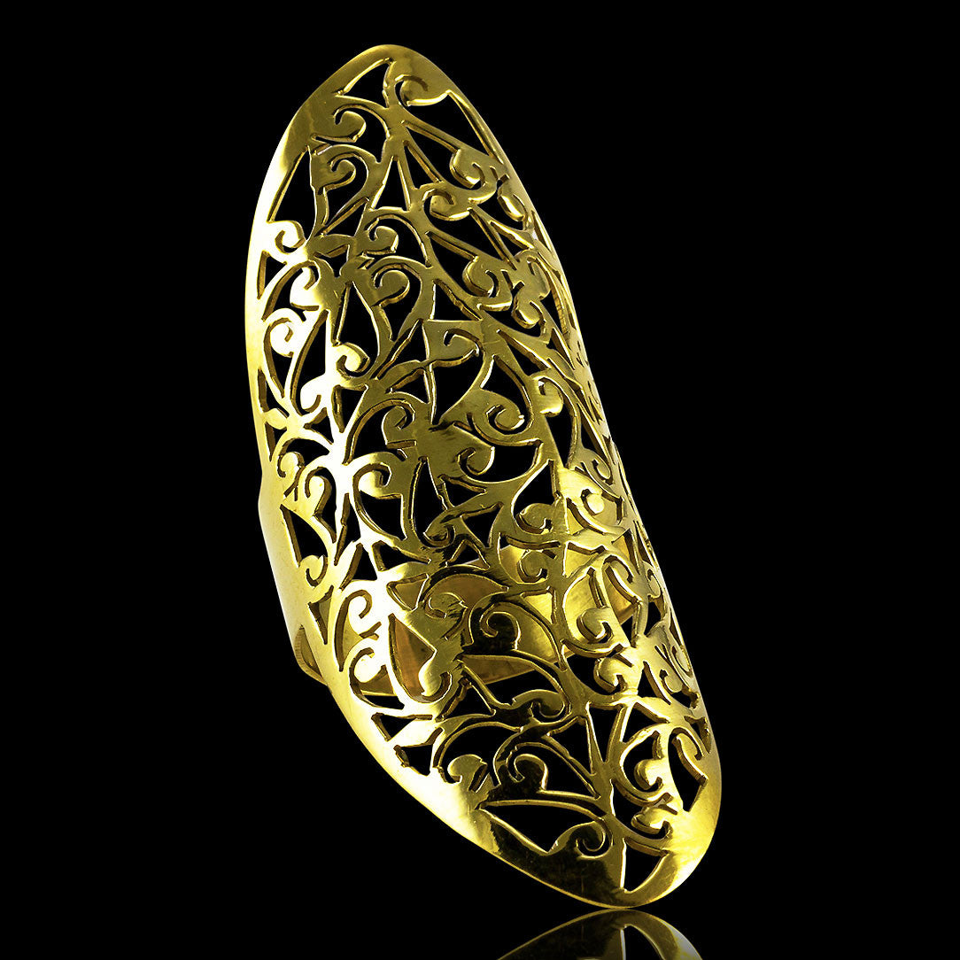Sacred Vine Ring - Brass