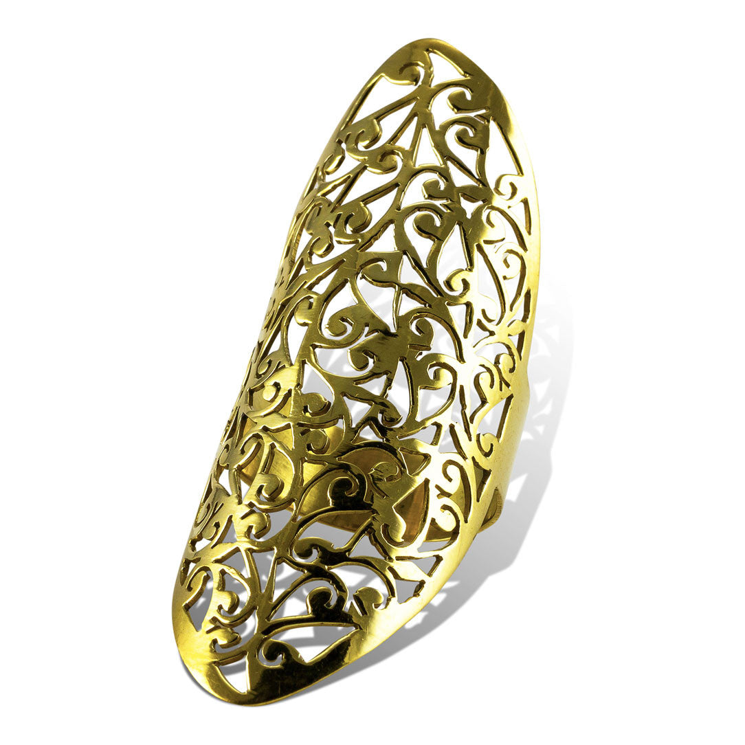 Sacred Vine Ring - Brass