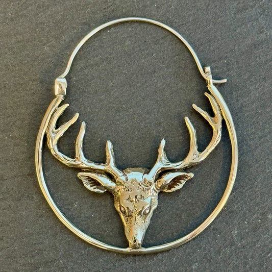 Deer Hoops - Silver Posts