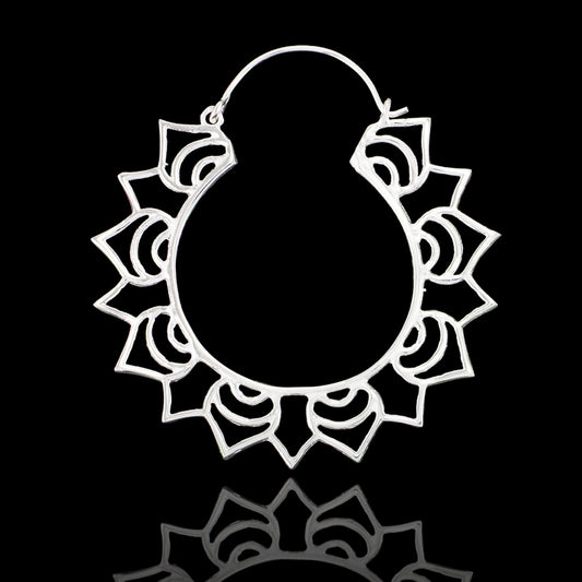 Sun Hoops - Silver Posts