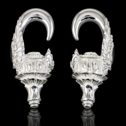 Pharaoh Drops - Silver & Abalone