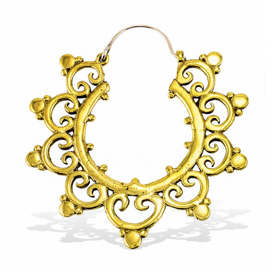 Gita Hoops - Silver Posts