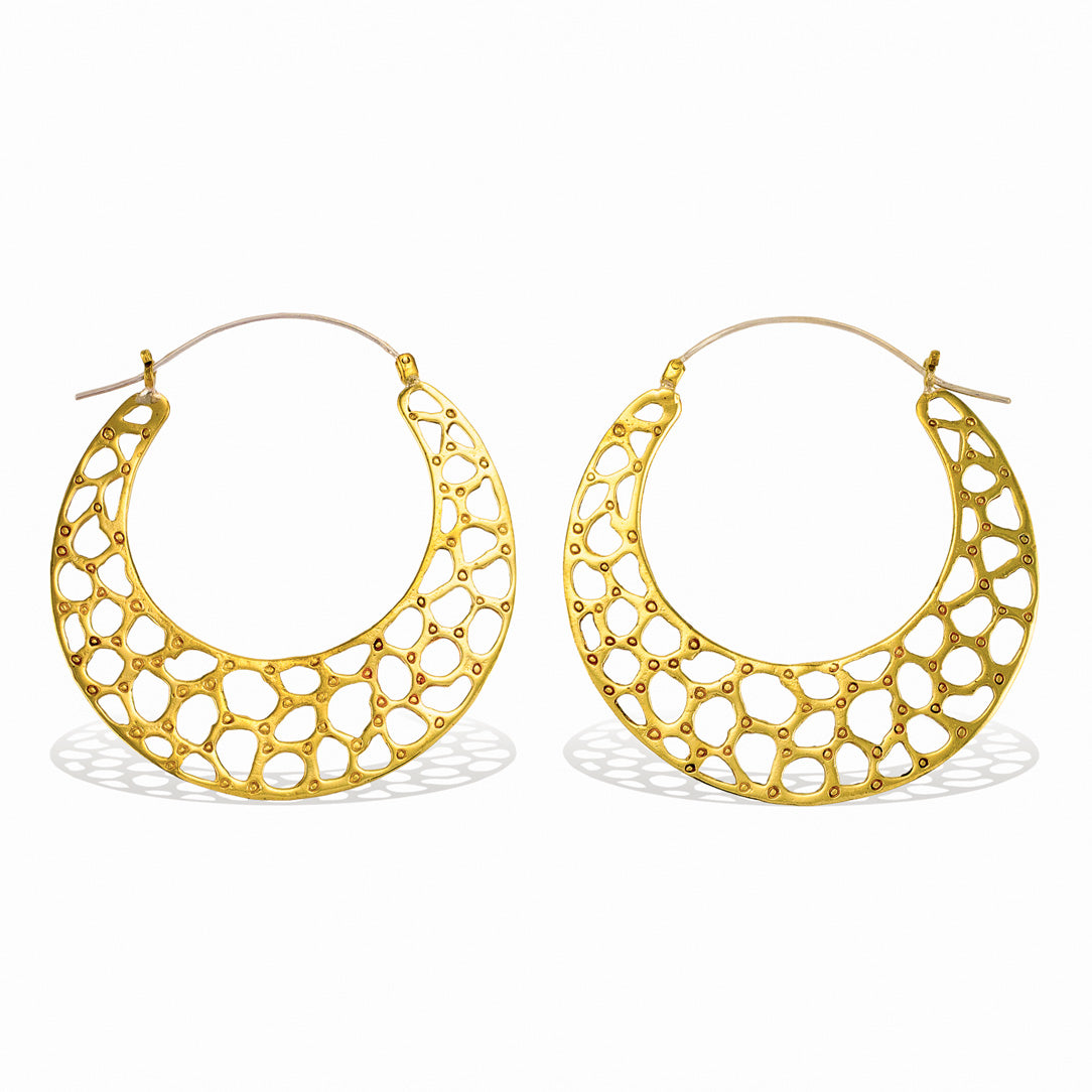 Leopard Hoops - Silver Posts