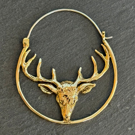 Deer Hoops - Silver Posts