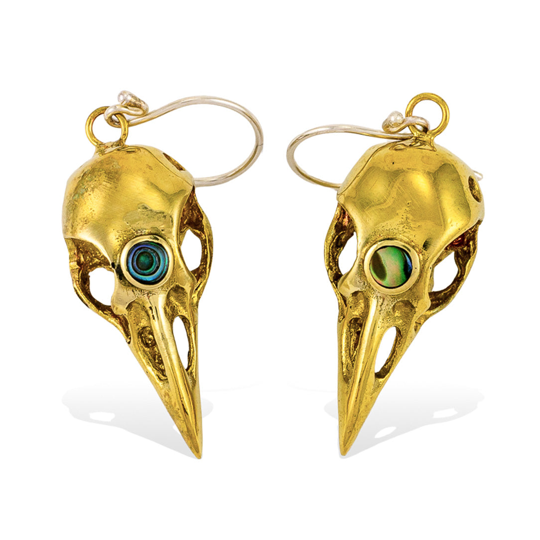 Abalone Ravens - Silver Posts