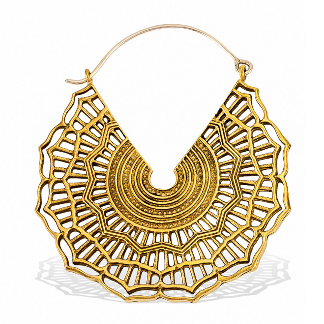 Mandala Hoops - Silver Posts