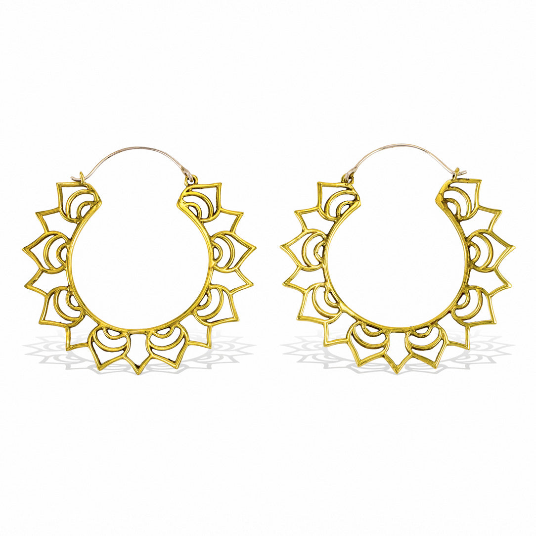 Sun Hoops - Silver Posts