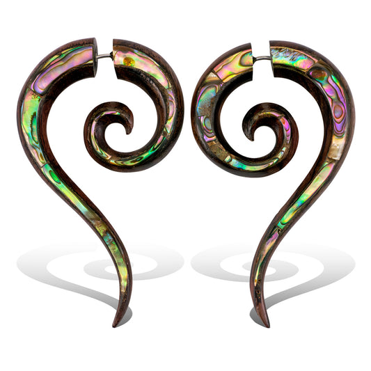 Eternity Spirals - Wood & Shell