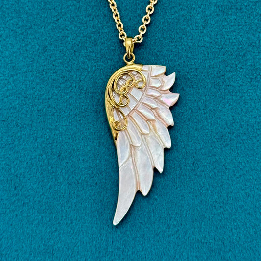 Adelina Wing Pendant - Shell