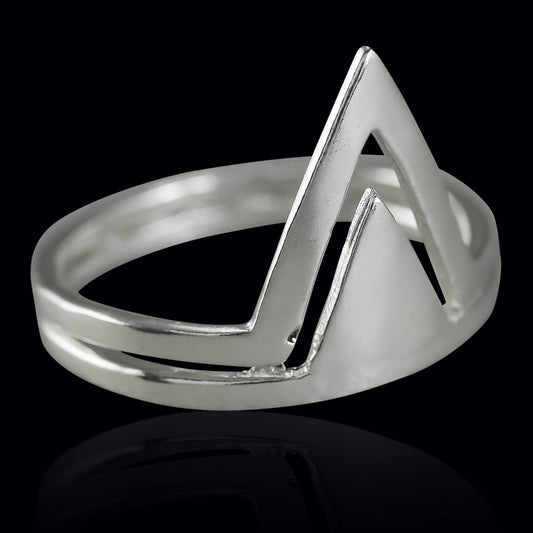Rising Peak Ring - Silver