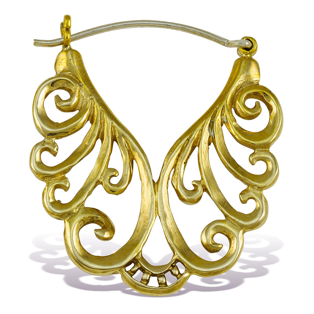 Waterfall Hoops - Silver Post