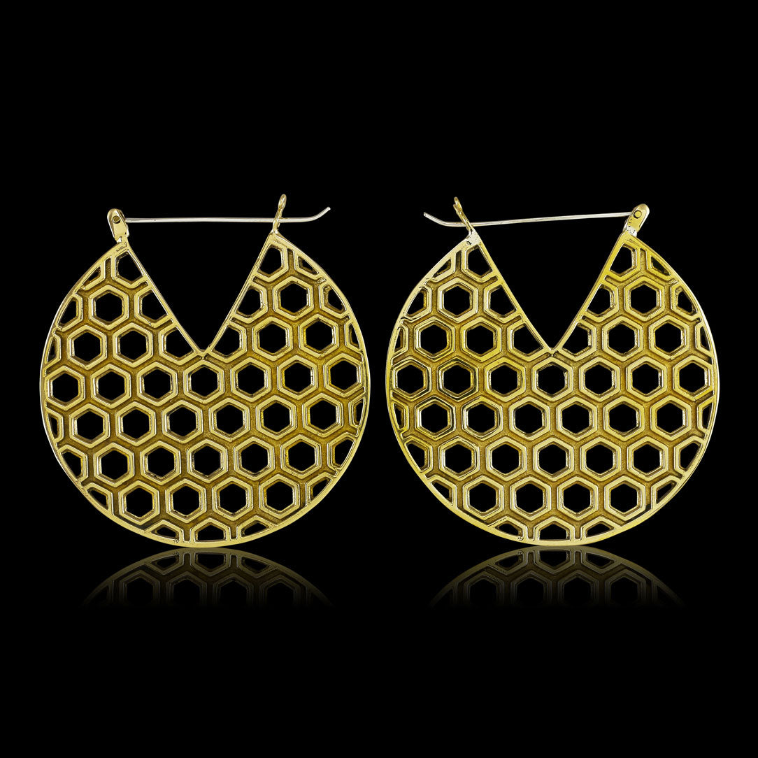 Honeycomb Hoops - Silver Posts