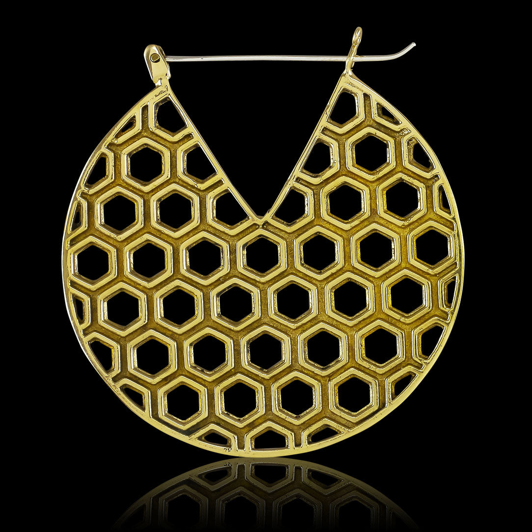 Honeycomb Hoops - Silver Posts