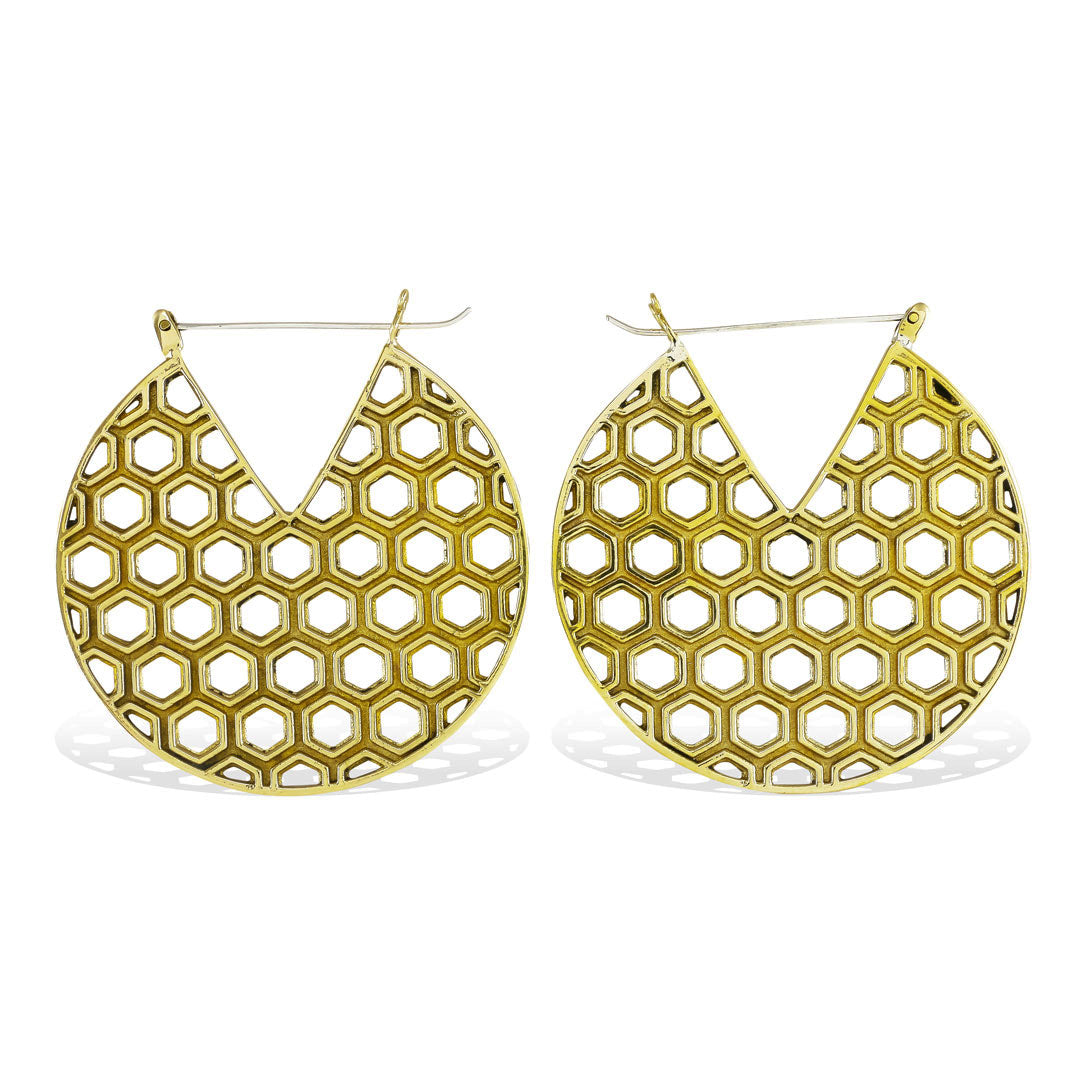 Honeycomb Hoops - Silver Posts