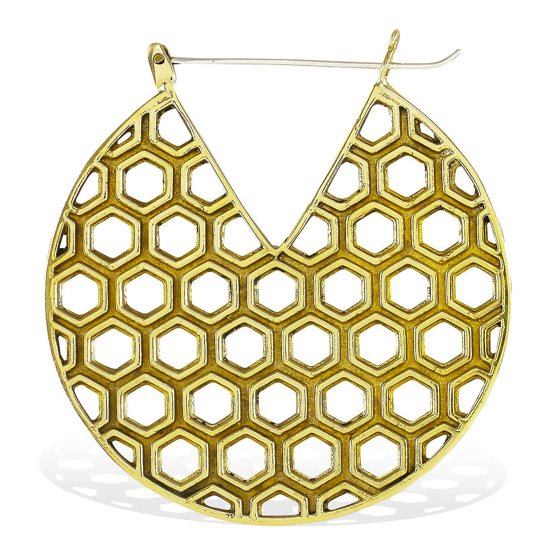 Honeycomb Hoops - Silver Posts