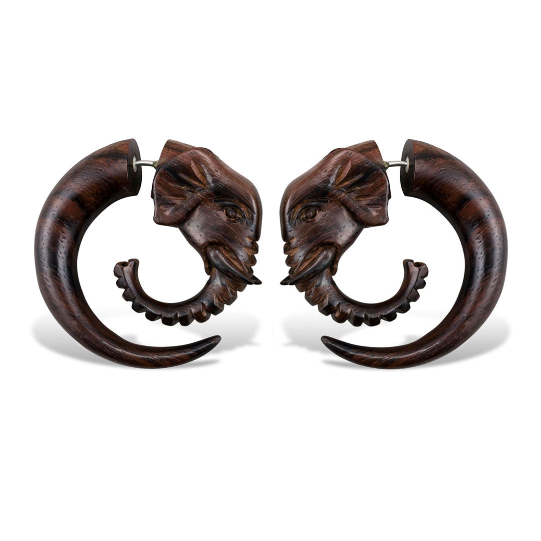 Elephant Spirals - Wood