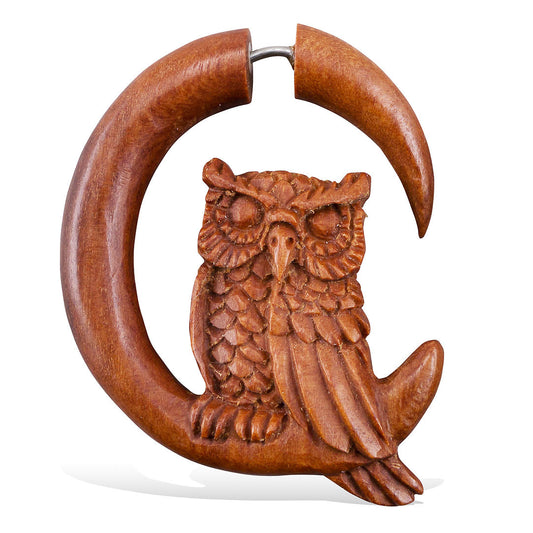 Perched Owl - Wood