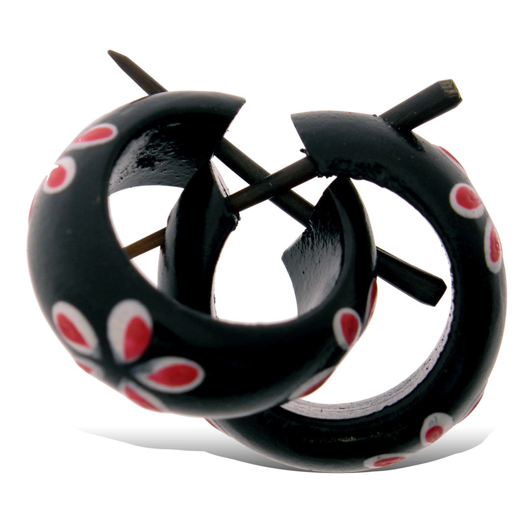 Flower Hoops - Wood