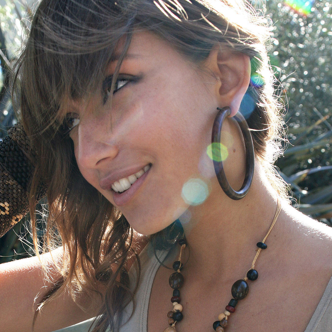 Namaya Hoops - Brown Wood