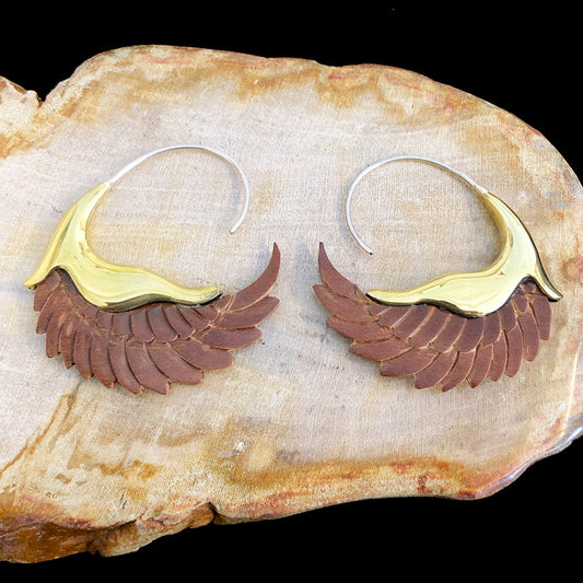 Cradled Wings - Wood