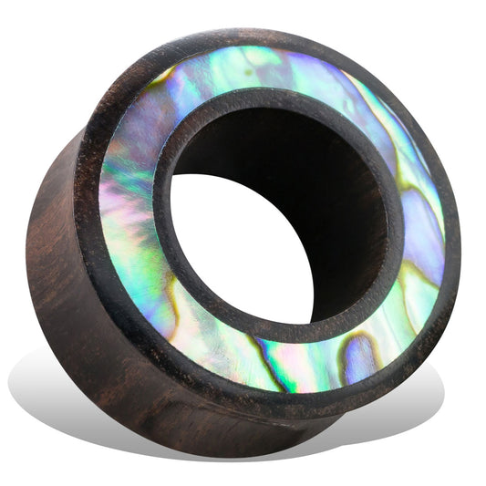 Abalone Tunnels - Black/Brown Wood