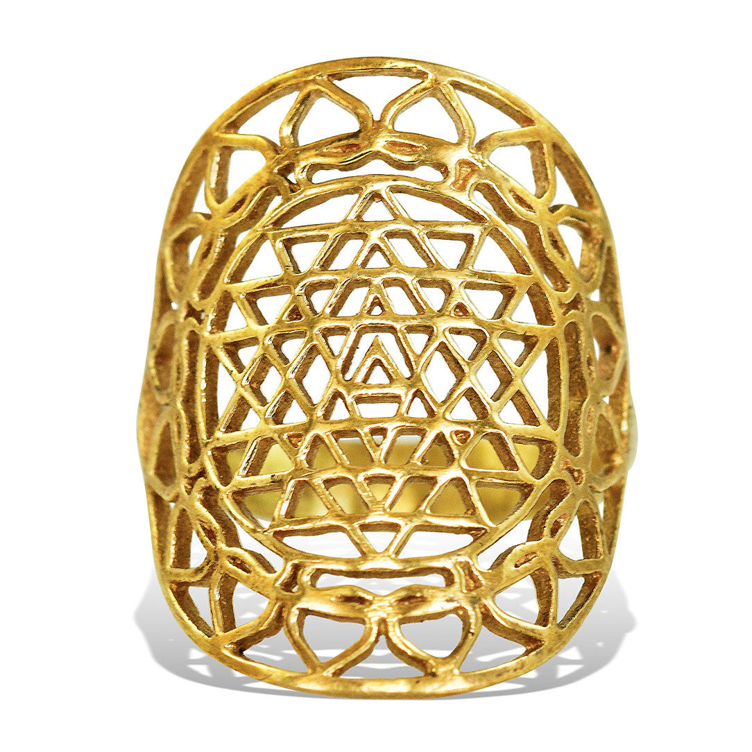 Sacred Mandala Ring - Brass